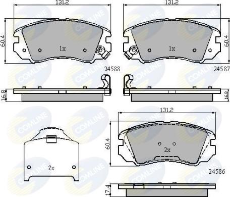 Comline CBP31776 - Brake Pad Set, disc brake autospares.lv