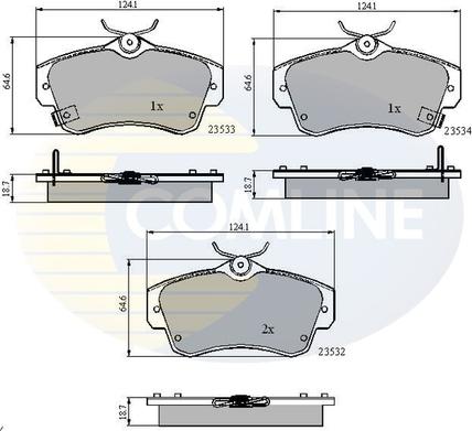 Comline CBP3894 - Brake Pad Set, disc brake autospares.lv