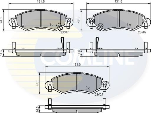 Comline CBP3893 - Brake Pad Set, disc brake autospares.lv