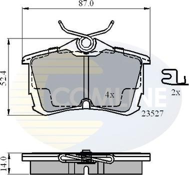 Comline CBP3803 - Brake Pad Set, disc brake autospares.lv