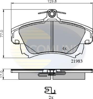 Comline CBP3813 - Brake Pad Set, disc brake autospares.lv