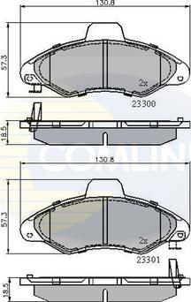 Comline CBP3393 - Brake Pad Set, disc brake autospares.lv