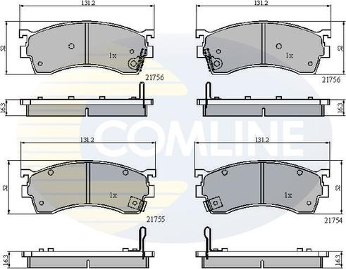 Comline CBP3326 - Brake Pad Set, disc brake autospares.lv