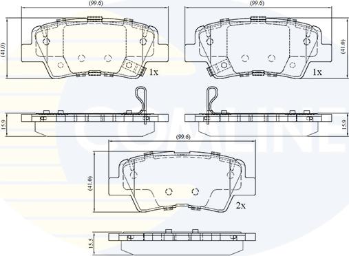 Comline CBP32694 - Brake Pad Set, disc brake autospares.lv