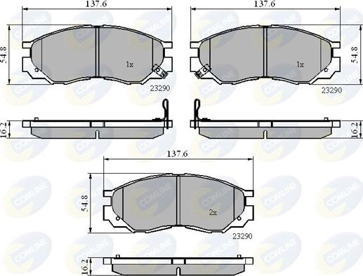 Comline CBP3269 - Brake Pad Set, disc brake autospares.lv