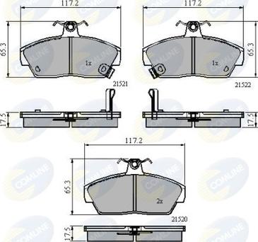 Comline CBP3262 - Brake Pad Set, disc brake autospares.lv