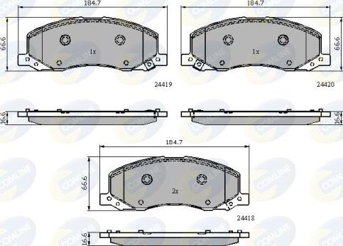 Comline CBP32003 - Brake Pad Set, disc brake autospares.lv