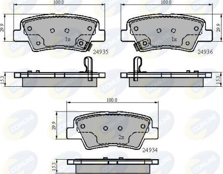 Comline CBP32023 - Brake Pad Set, disc brake autospares.lv