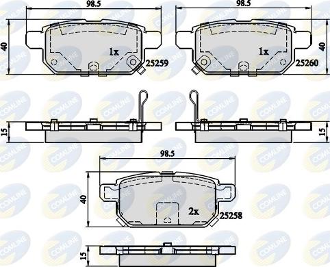 Comline CBP32128 - Brake Pad Set, disc brake autospares.lv