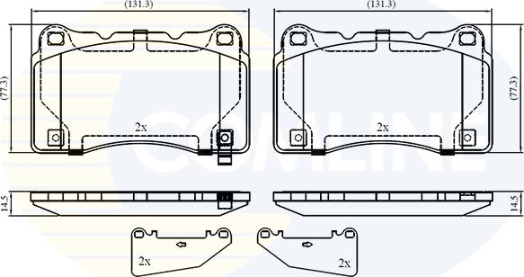 Comline CBP32859 - Brake Pad Set, disc brake autospares.lv