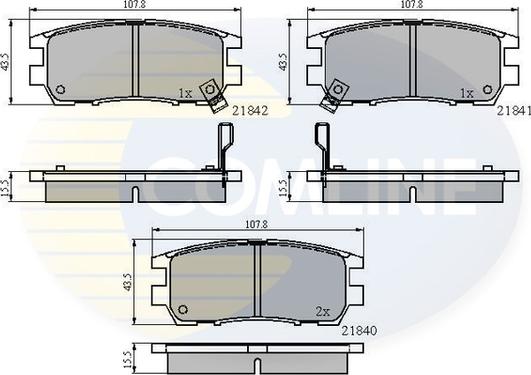 Comline CBP3233 - Brake Pad Set, disc brake autospares.lv