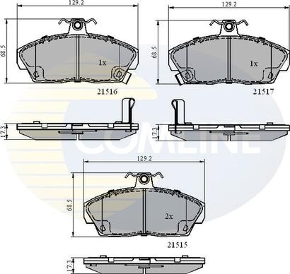 Comline CBP3232 - Brake Pad Set, disc brake autospares.lv