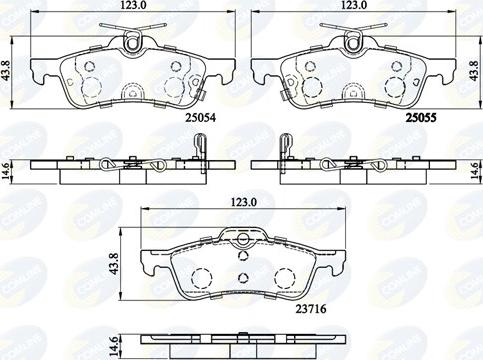 Comline CBP32204 - Brake Pad Set, disc brake autospares.lv