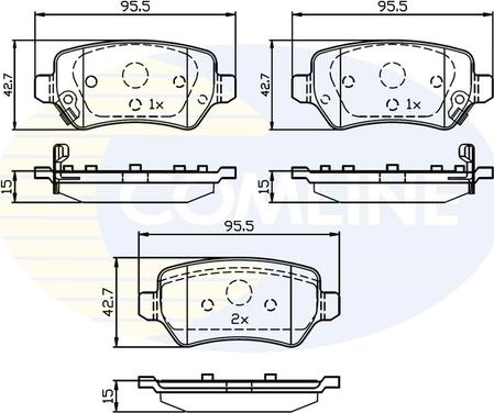 Comline CBP32239 - Brake Pad Set, disc brake autospares.lv