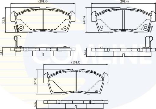 Comline CBP3793 - Brake Pad Set, disc brake autospares.lv