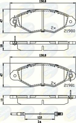 Comline CBP2485 - Brake Pad Set, disc brake autospares.lv