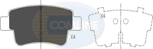 Comline CBP26012 - Brake Pad Set, disc brake autospares.lv