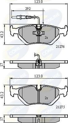Comline CBP21002 - Brake Pad Set, disc brake autospares.lv
