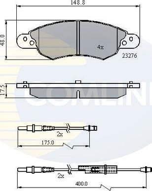 Comline CBP21119 - Brake Pad Set, disc brake autospares.lv