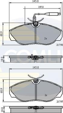 Comline CBP2219 - Brake Pad Set, disc brake autospares.lv