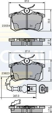 Comline CBP2797 - Brake Pad Set, disc brake autospares.lv