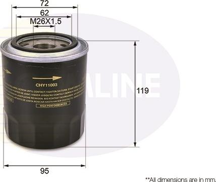 Comline CHY11003 - Oil Filter autospares.lv
