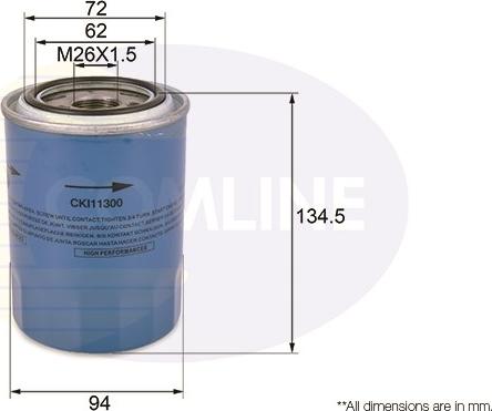 Comline CKI11300 - Oil Filter autospares.lv