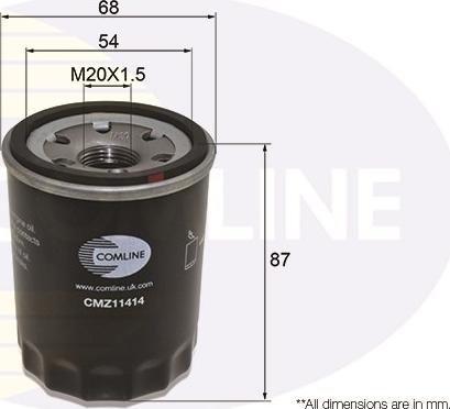 Comline CMZ11414 - Oil Filter autospares.lv