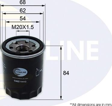 Comline CMZ11413 - Oil Filter autospares.lv