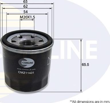 Comline CMZ11431 - Oil Filter autospares.lv