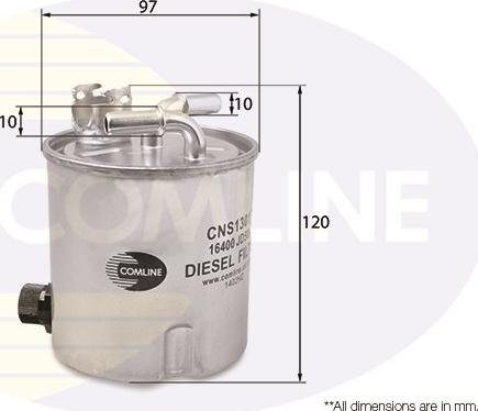 Comline CNS13017 - Fuel filter autospares.lv