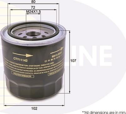 Comline CTY11142 - Oil Filter autospares.lv