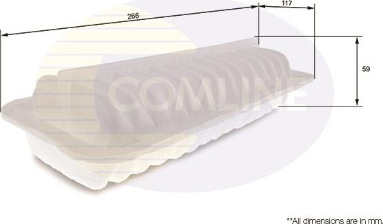 Comline CTY12085 - Air Filter, engine autospares.lv