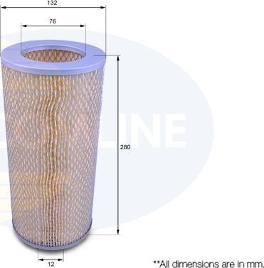 Comline CTY12170 - Air Filter, engine autospares.lv