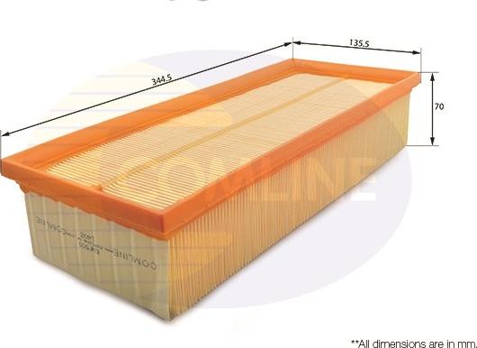 Comline EAF501 - Air Filter, engine autospares.lv