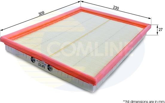 Comline EAF003 - Air Filter, engine autospares.lv