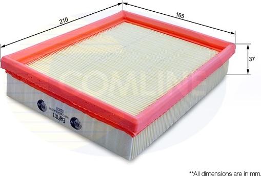 Comline EAF011 - Air Filter, engine autospares.lv