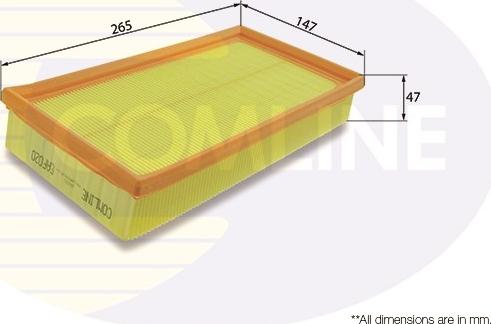 Comline EAF020 - Air Filter, engine autospares.lv