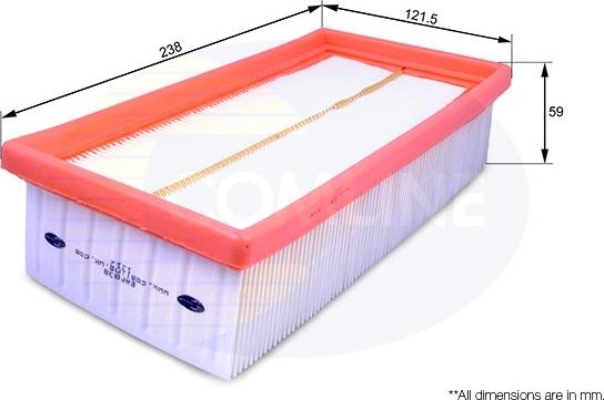 Comline EAF838 - Air Filter, engine autospares.lv