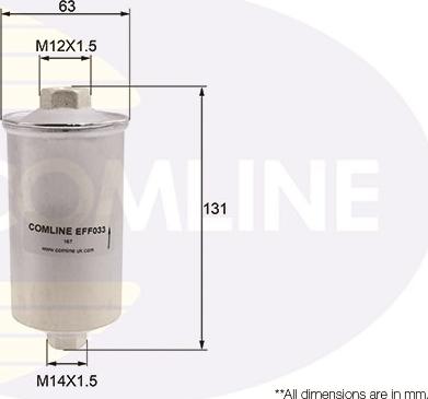 Comline EFF033 - Fuel filter autospares.lv