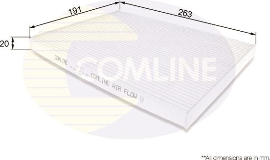 Comline EKF191 - Filter, interior air autospares.lv