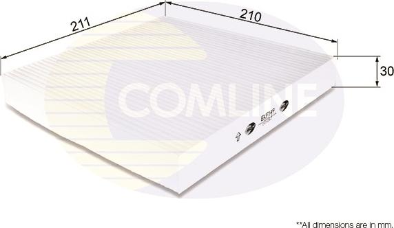 Comline EKF149 - Filter, interior air autospares.lv