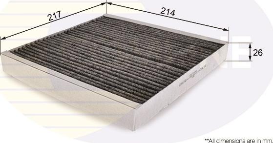 Comline EKF169A - Filter, interior air autospares.lv