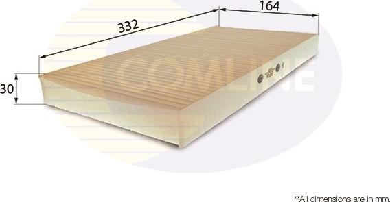 Comline EKF116 - Filter, interior air autospares.lv