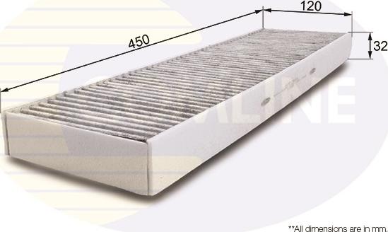 Comline EKF180A - Filter, interior air autospares.lv