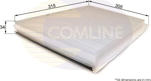 Comline EKF139 - Filter, interior air autospares.lv