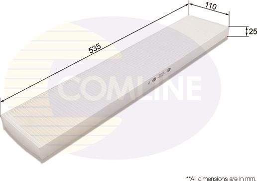 Comline EKF131 - Filter, interior air autospares.lv