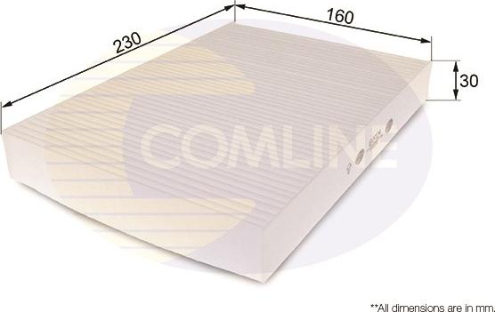 Comline EKF124 - Filter, interior air autospares.lv