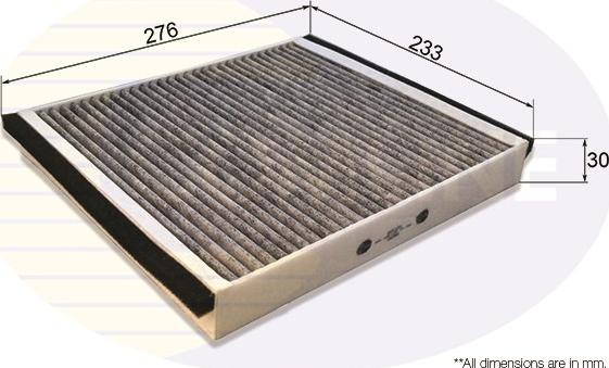 Comline EKF123A - Filter, interior air autospares.lv