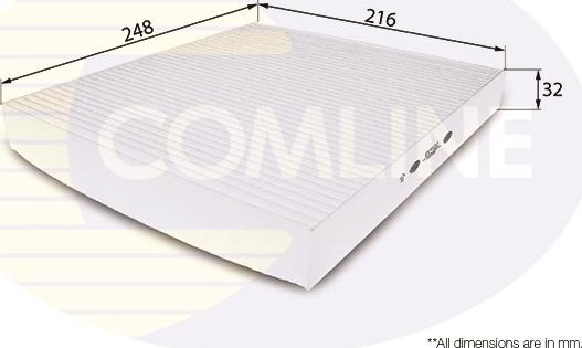 Comline EKF122 - Filter, interior air autospares.lv